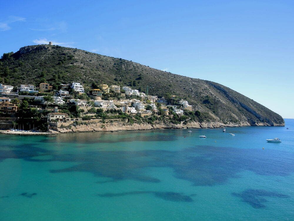 Scenic headland in the town