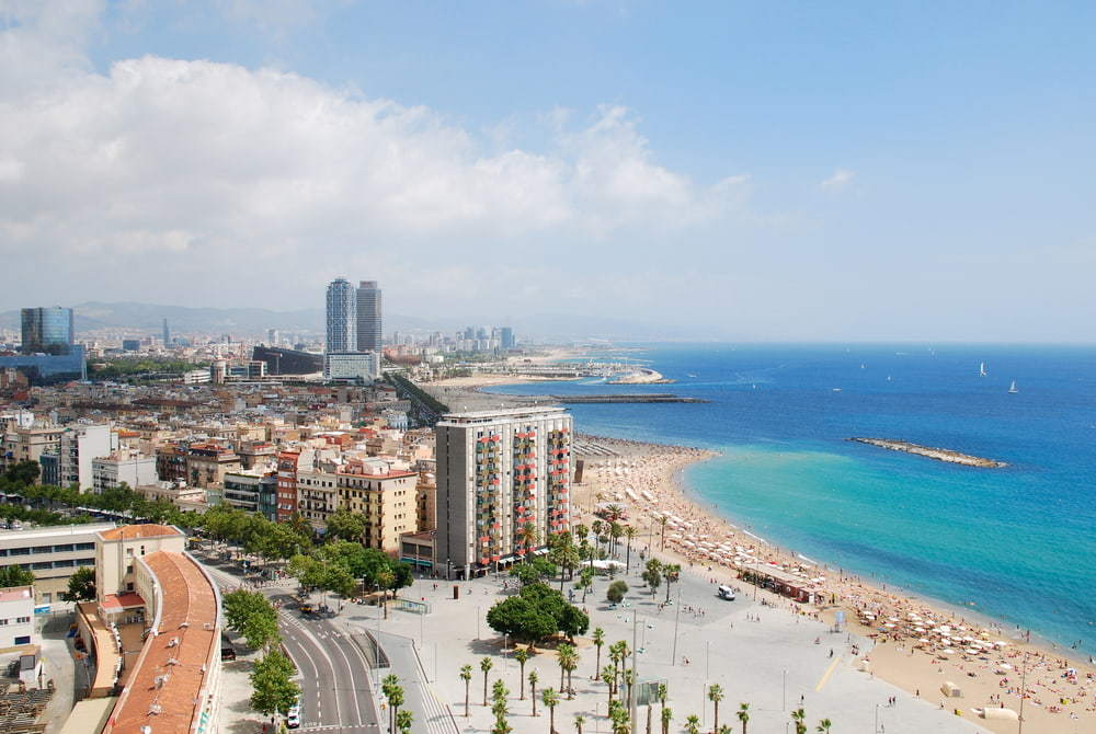 Beach in Diagonal Mar