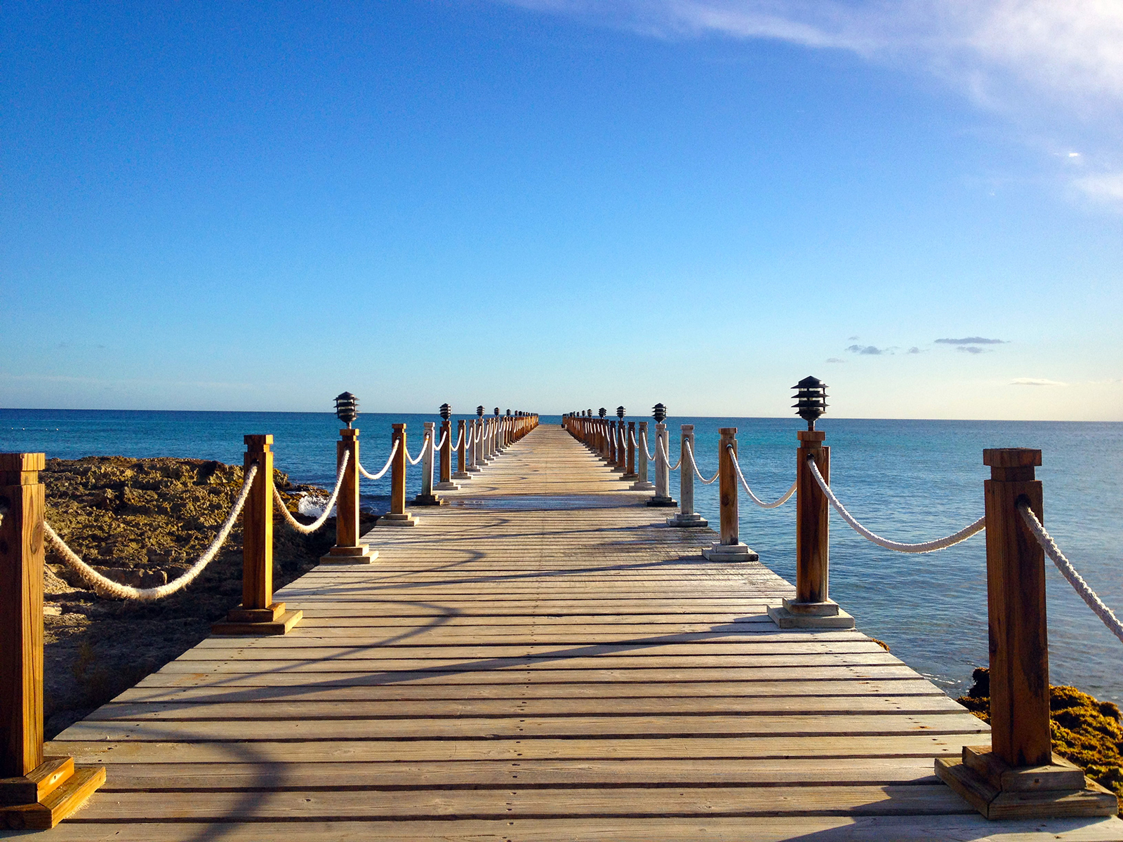 Sunlit promenade