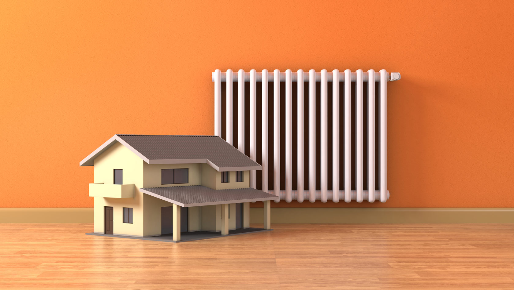 House model and heater
