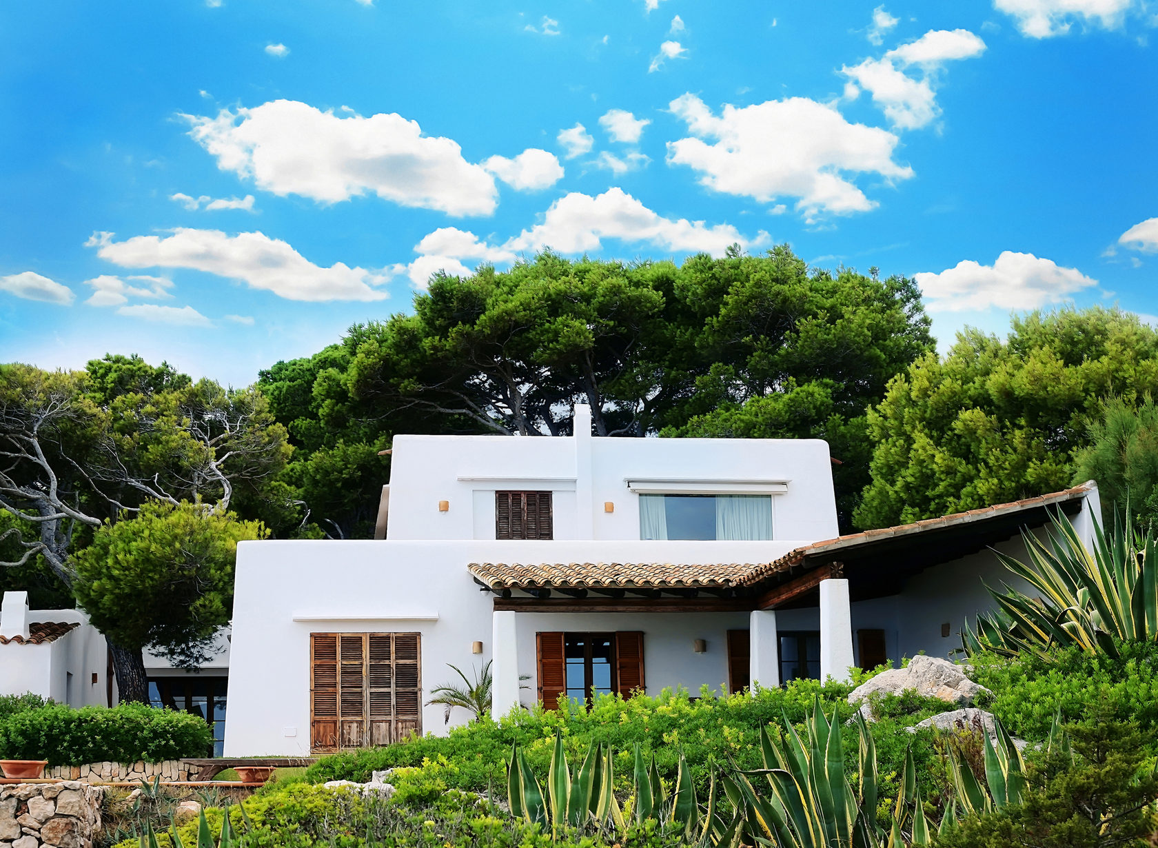 White villa in Spain