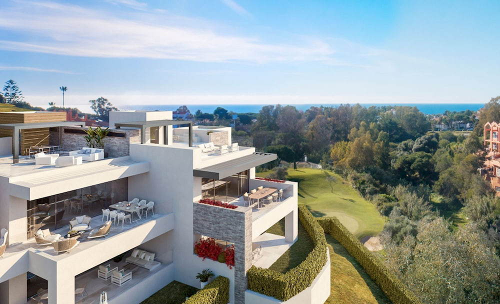 Housing on a hilltop