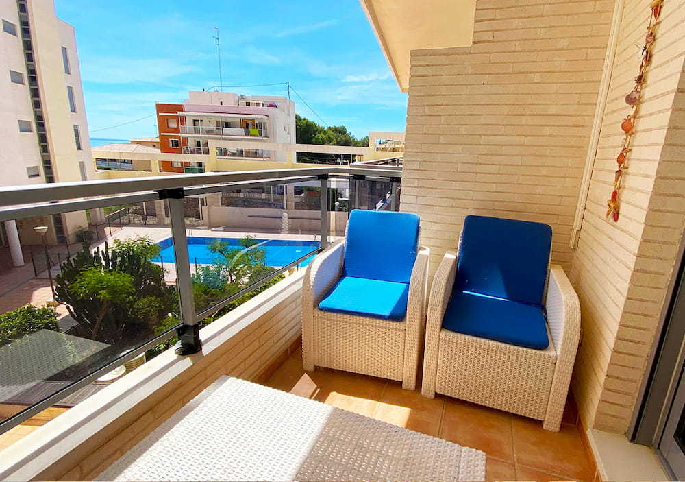 Balcony in Spanish apartments