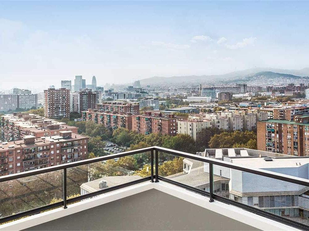 Beautiful cityscape view in Barcelona