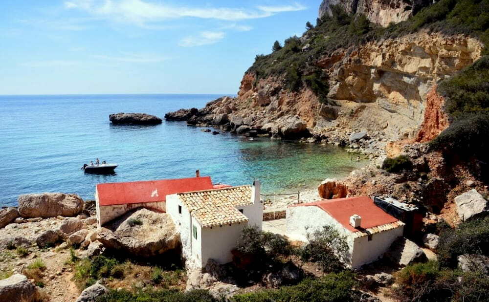 Calla Llebeig bay on Costa Blanca