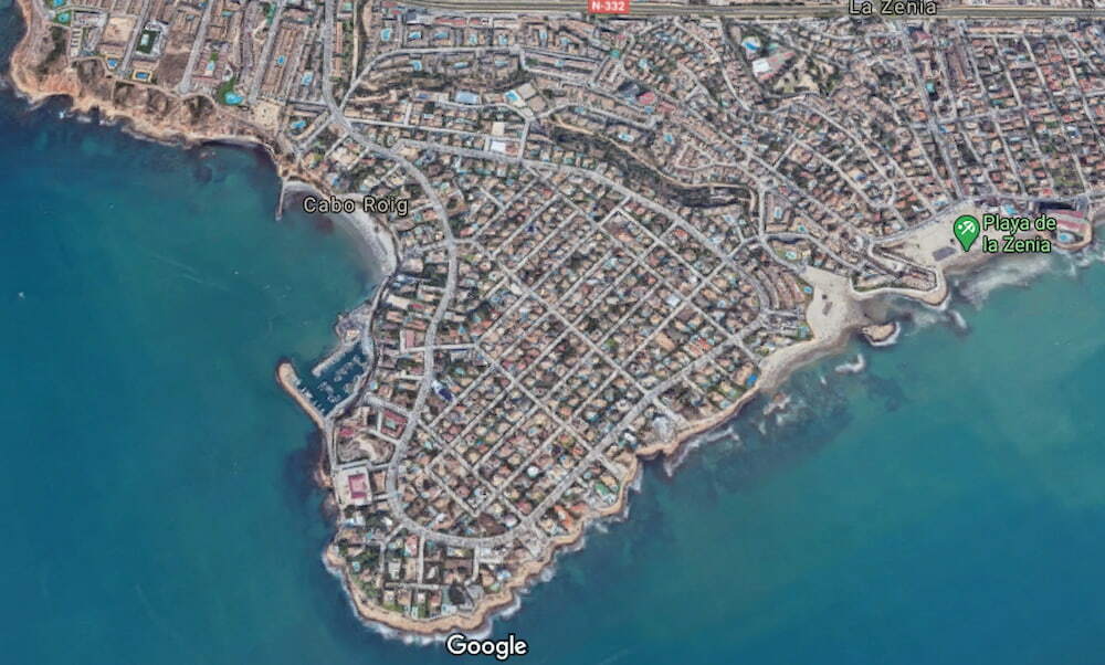 Map screenshot of Cabo Roig