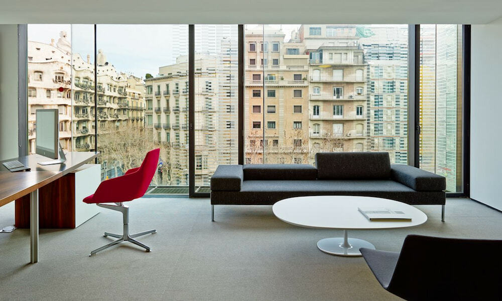 View of the city from the newly built office in Barcelona