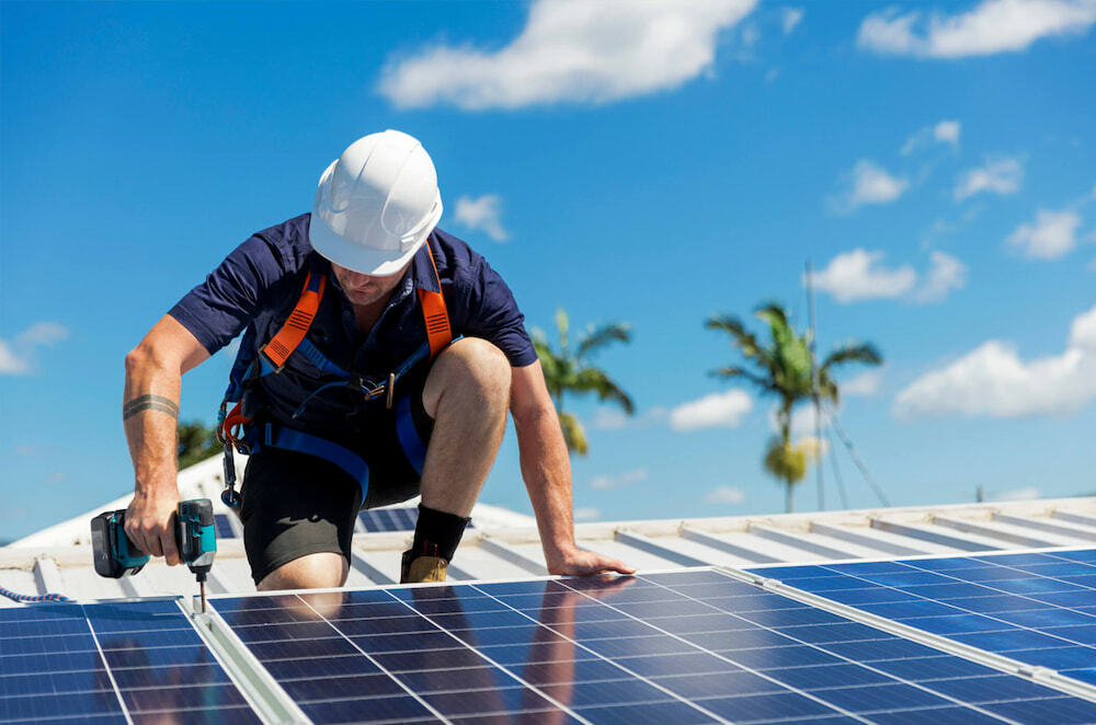 Installation of solar panels 