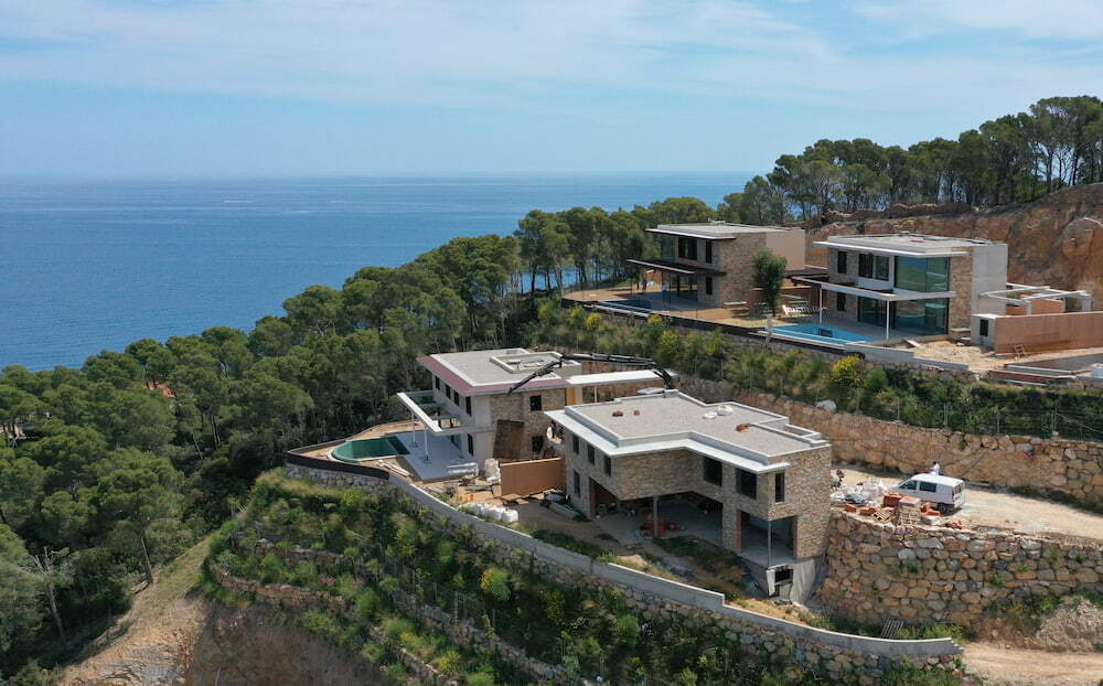 Luxury villas on a hill