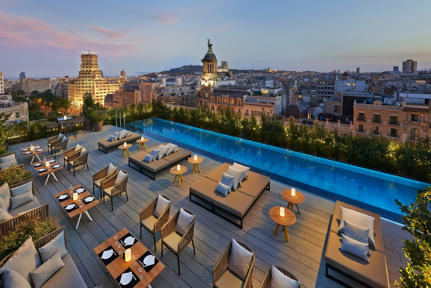 Mandarin Oriental Tower Terrace in Barcelona